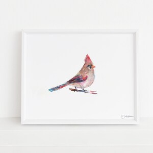 Kardinal Aquarell Digital Download | &quot;Darling&quot; von Jess Buhman, Instant Download, digitale Datei, Druck zu Hause, Vogel-Malerei