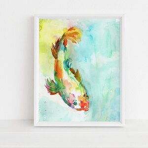 Koi Fish Watercolor Print, &quot;Dreams of Koi&quot; by Jess Buhman,  Multiple Sizes, Select Your Size, Watercolor Koi