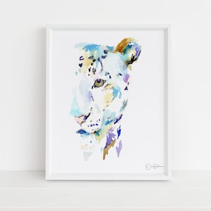 Leopard Watercolor Digital Download Print | &quot;Leopard&quot; by Jess Buhman, Instant Download, Digital File, Safari Nursery Decor