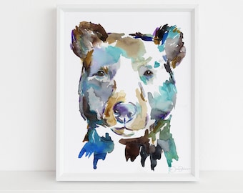 Black Bear Watercolor Print | "Black Bear" by Jess Buhman, Bear Painting, Watercolor Print of Bear, Nursery Art, Woodland Art, Cabin Decor