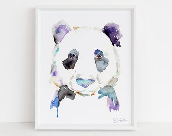 Panda Bear Watercolor Digital Download Print | "Panda" by Jess Buhman, Instant Download, Print at Home, Nursery Decor