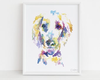 Poodle Watercolor Print | "Skeeter the Poodle" by Jess Buhman, Multiple Sizes, Print of Poodle, Poodle Art, Dog Painting, Abstract Poodle