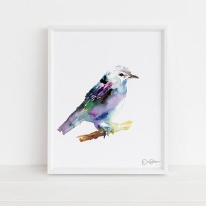 Vogel Aquarell Druck | &quot;Beauteous Bird&quot; von Jess Buhman, Wähle deine Größe, wähle deine Größe, Tiermalerei, Kinderzimmer Dekor, Geschenk für Sie