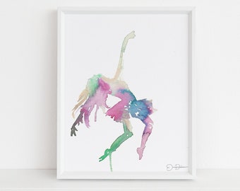 Watercolor Ballerina Digital Download | "Tiny Dancer" by Jess Buhman, Instant Download, Digital File, Nursery Decor