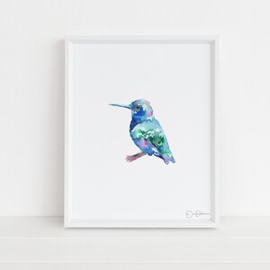 Impressão do colibri | "Baby" de Jess Buhman, download digital, imprima-se, pintura de pássaros, arte de parede, decoração de casa