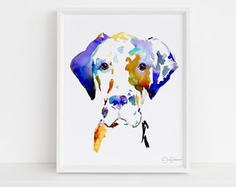 Great Dane Print | "Hank the Great Dane" by Jess Buhman, Watercolor Dog Print, Custom Dog Print, Watercolor Pet Portrait, Pet Loss Art