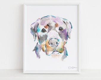 Rottweiler Watercolor Print Instant Download | "Clyde the Rottweiller" by Jess Buhman, 8" x 10" Digital File, Print at Home, Dog Lover Gift