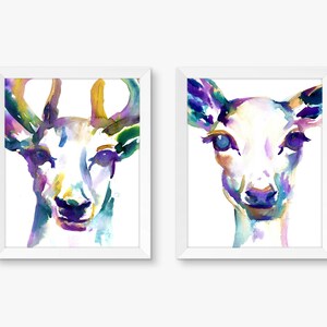 Deer Print What A Deer by Jess Buhman, Watercolor Deer Print, Select Your Size, Multiple Sizes, Nursery Decor, Christmas Decor image 6