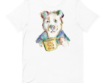 Tired Mama Bear T-shirt with Artwork by Jess Buhman, Shirt for Moms