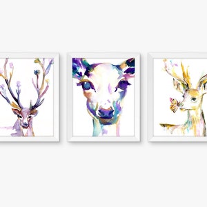 Deer Print What A Deer by Jess Buhman, Watercolor Deer Print, Select Your Size, Multiple Sizes, Nursery Decor, Christmas Decor image 7