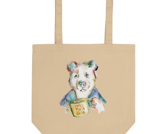 Tired Mama Bear Eco Tote Bag