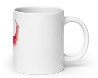 White glossy Phoenix Mug