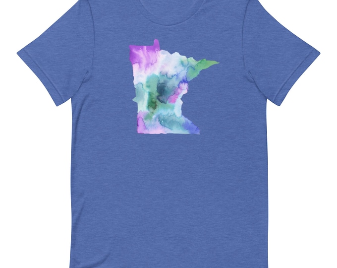 Featured listing image: Minnesota Unisex t-shirt for MN Gift with Artwork by Jessica Buhman