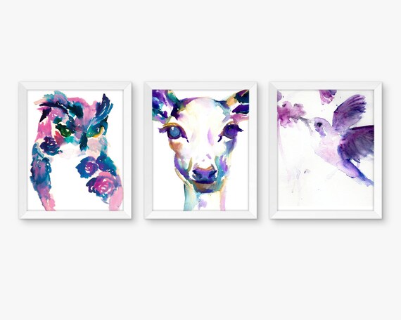 nursery watercolor prints