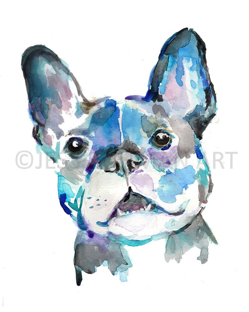 French Bulldog Print Dog Painting Print Select Your Size Multiple Sizes French Bulldog by Jess Buhman
