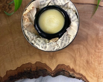 Nag Champa Natural Solid Perfume. Sandalwood & Frangipani, Vegan Balm