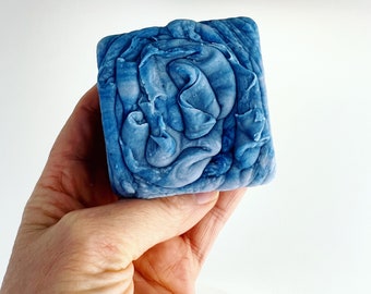 Natural Indigo Shampoo Conditioner Bar, Vegan Zero Waste Haircare (Dry Curly Hair)