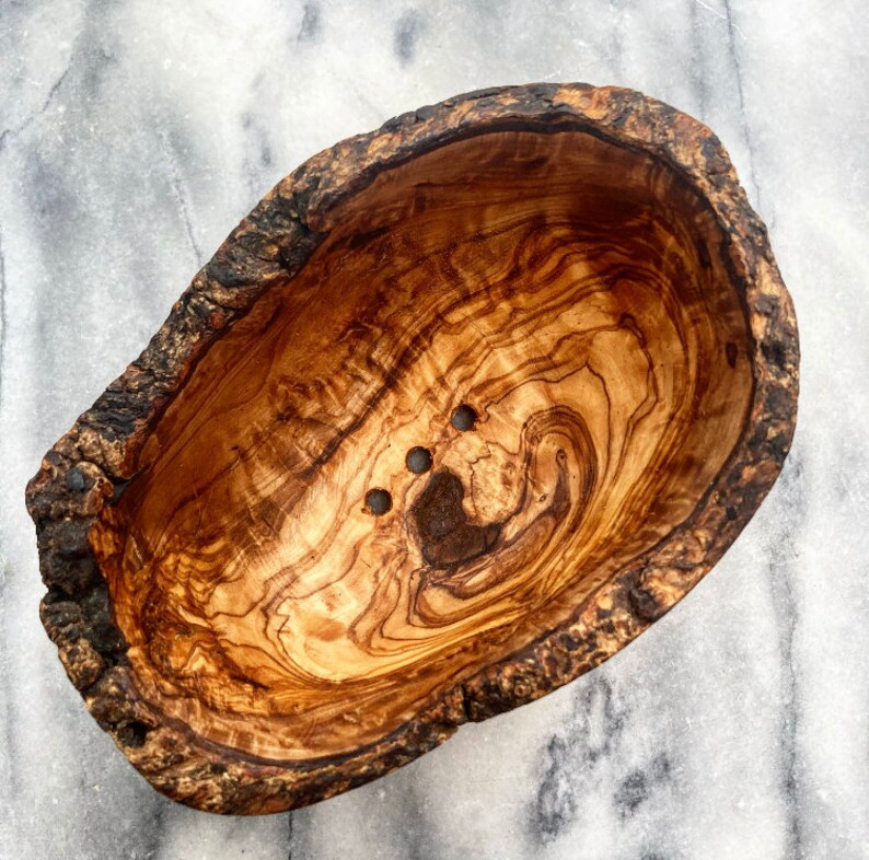 Rustic Olive Wood Soap Dish. Hand made from fallen branches. Etsy