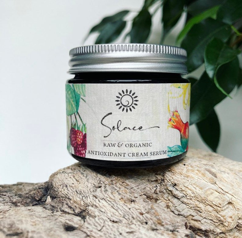 Vitamin C & Colloidal Oat Cream Serum Moisturiser. Raw and Etsy UK