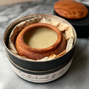 Jasmine Solid Perfume. A natural premium, vegan Perfume Balm. Alcohol free. A Luxury Zero Waste, Plastic Free Gift. image 9