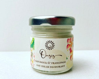 Crème déodorante naturelle à l'avoine colloïdale. Pas de bicarbonate de soude. Fraîcheur toute la journée à partir d'ingrédients végétaliens 100 % naturels. pH doux pour la peau.