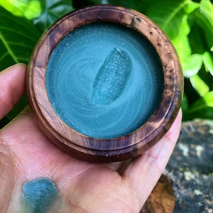Blue Tansy Balm: Organic Skincare in Cedar Wood Pod