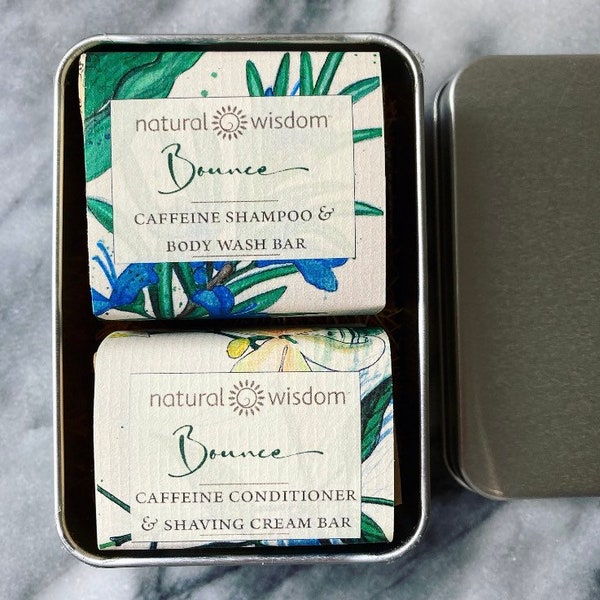 Set da viaggio per il lavaggio del corpo e dei capelli. Barattolo da viaggio per shampoo bar. Shampoo balsamo Carry Tin. Regalo ecologico. Set da lavaggio in formato viaggio. Regalo di lusso ecologico