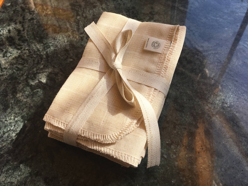 Organic Muslin Face Cloth Made From Unbleached Cotton. Bundle Etsy