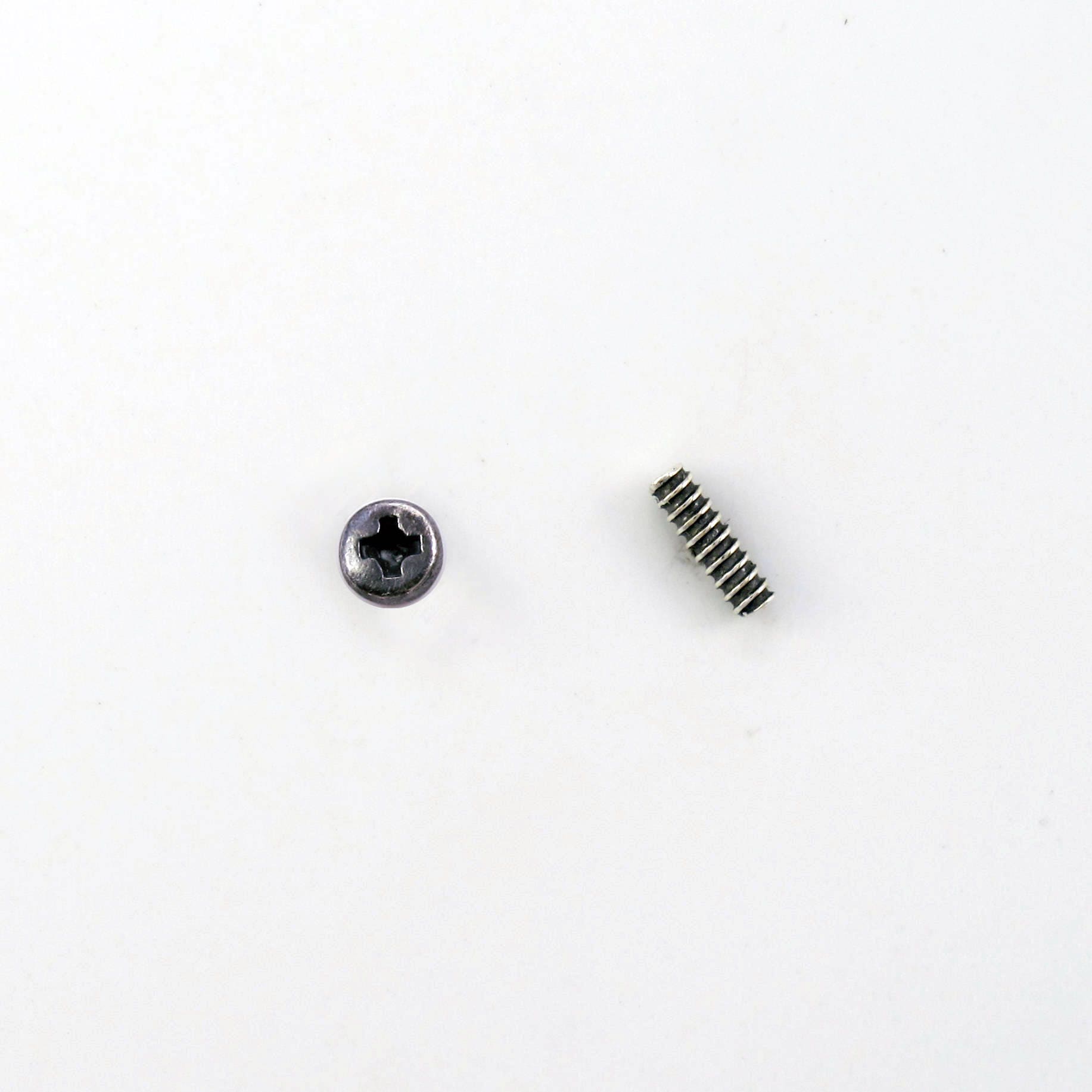 Mismatched Tiny thread + SCREW studs in Sterling SILVER. Mix & match Flat Phillips screw earrings for Men or Women. Second piercing earrings