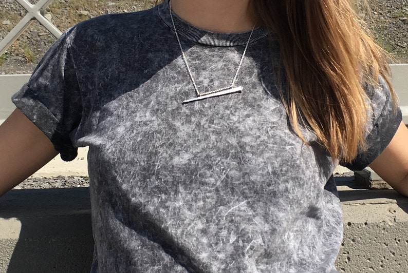 Minimalist Necklace for men or women Chain Solid SILVER Handmade Railroad SPIKE pendant on silver chain Sterling Silver NAIL Pendant