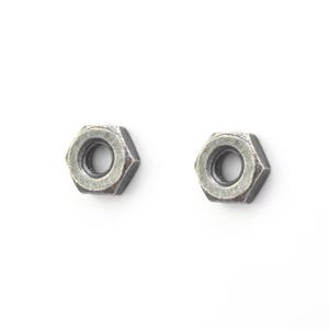 Sterling SILVER Hex Nut STUD Earrings for Men and Women. HEX Nut studs in Oxidized Brushed Silver. Hexagon Geometric Jewelry. Unisex jewelry