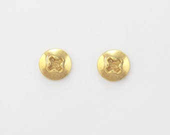 Small 10k / 14k / 18k Gold SCREW Stud Earrings for Men and Women. Solid Gold Screw Head Earrings. Phillips Screw Earrings. Hardware Earrings