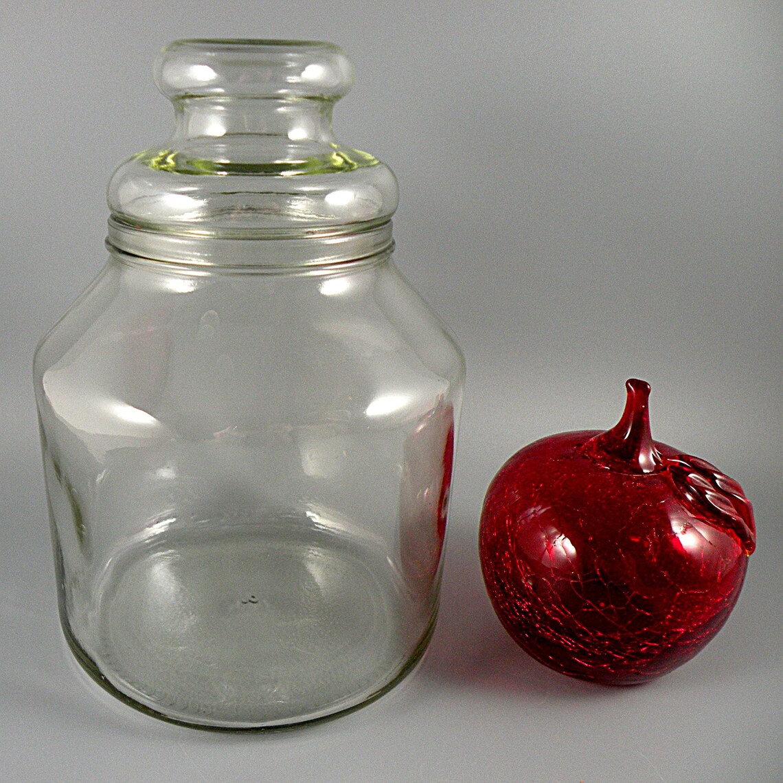 Vintage Pressed Glass 8inch Candy Jar Elegant Simplicity Etsy