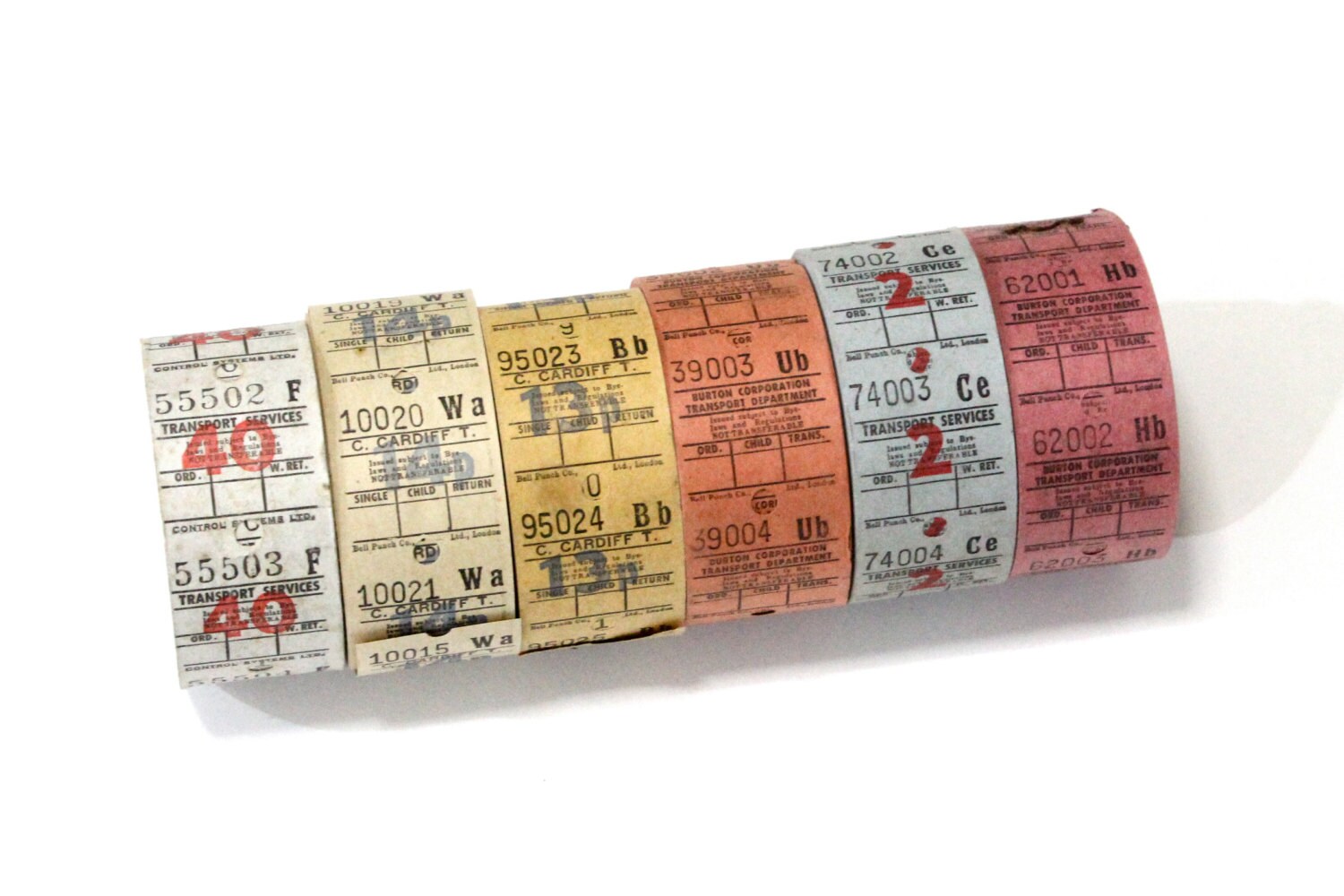 30 Vintage BUS TICKET 1960 s UK Set 6 Collage And Mixed Etsy