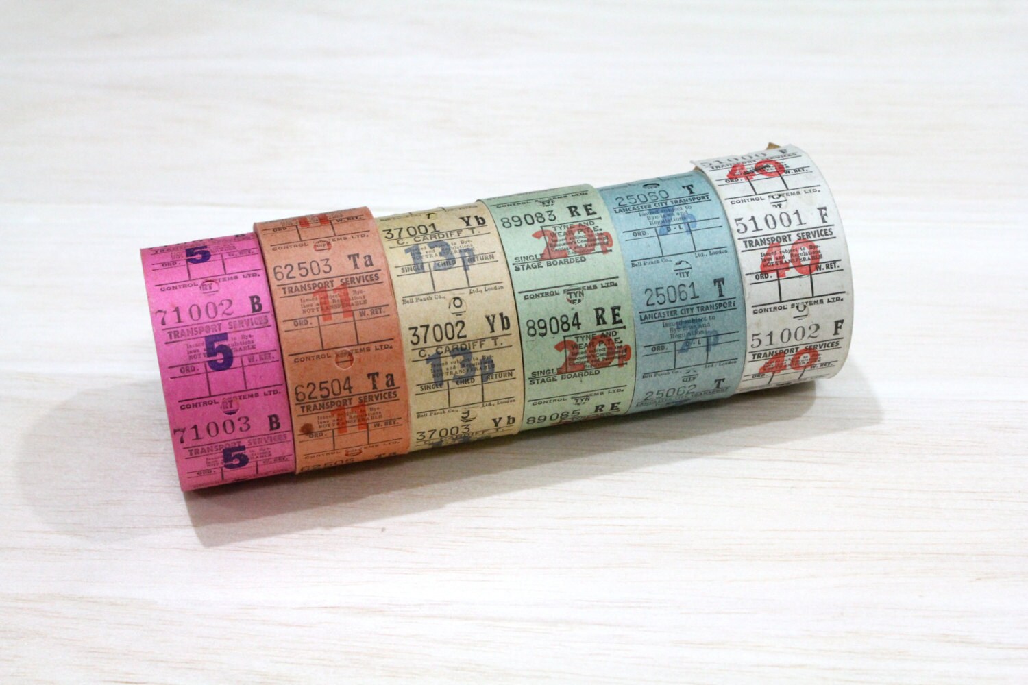 30 Vintage BUS TICKET 1960 s UK Set 1 Collage And Mixed Etsy