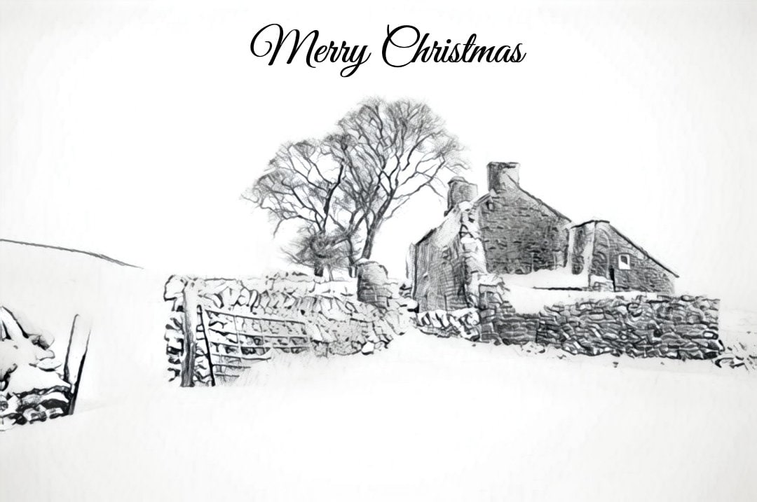 Pack of Ten Bespoke Christmas Cards Blank Inside. Etsy