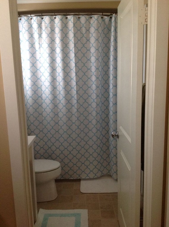 Quatrefoil Shower Curtain You Pick Lattice Colors Standard Or Quatrefoil Shower Curtain You Pick, Quatrefoil Shower Curtain Gray
