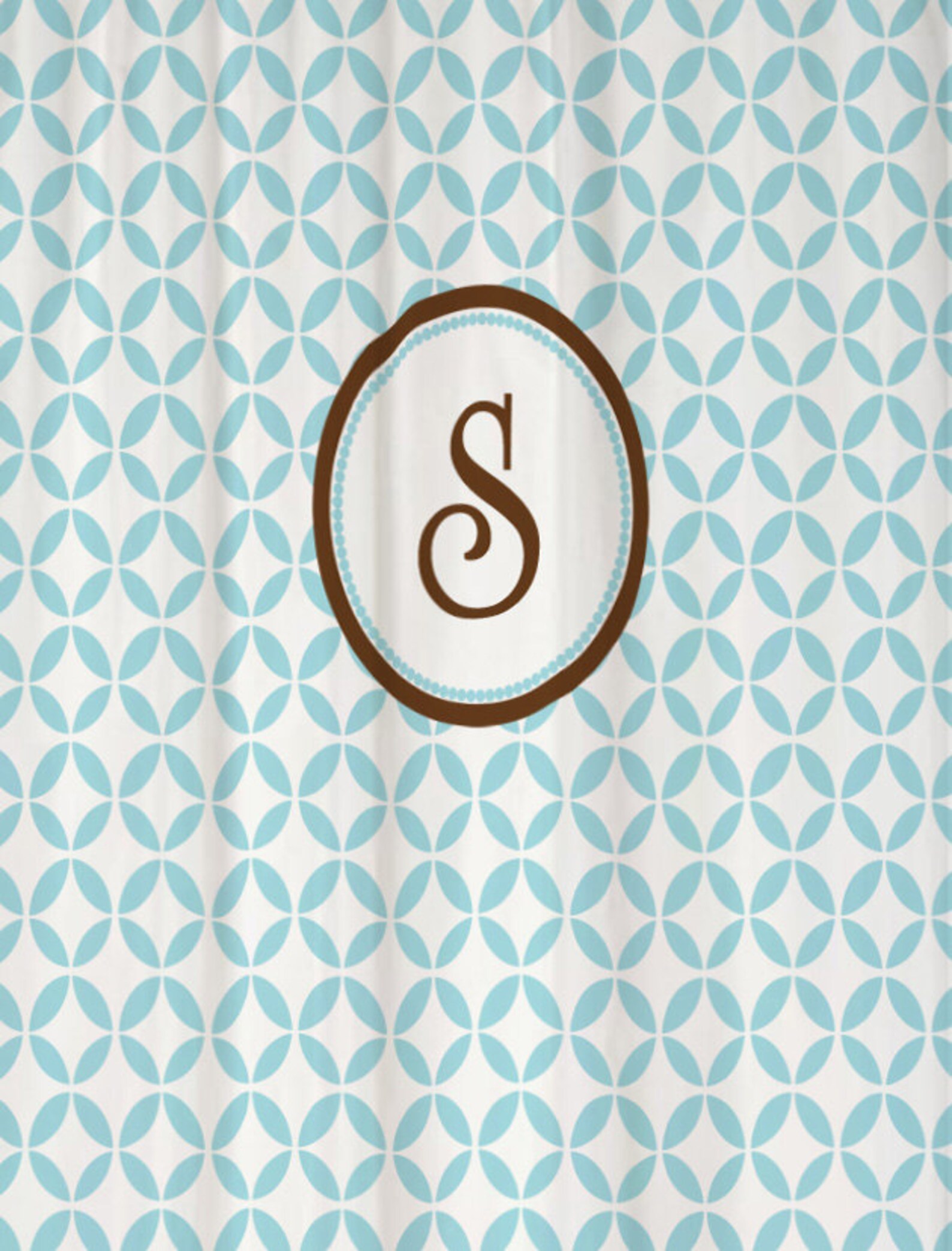 Shower Curtain Geometric Circles YOU CHOOSE COLORS 70 74 78 Etsy