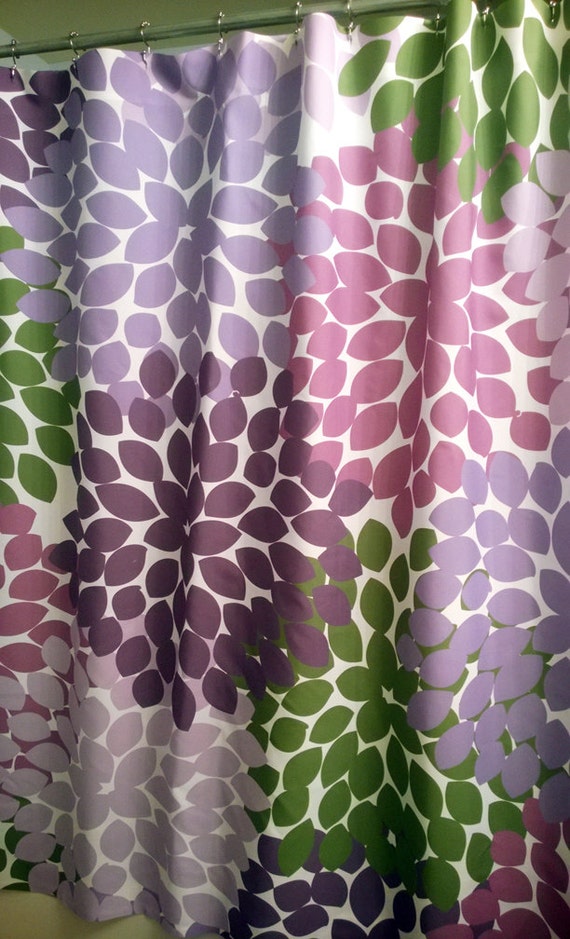 Shower Curtain In Purple And Lavender Inspired Fl Standard Shower Curtain In Purple And Lavender, Purple And Lime Green Shower Curtain