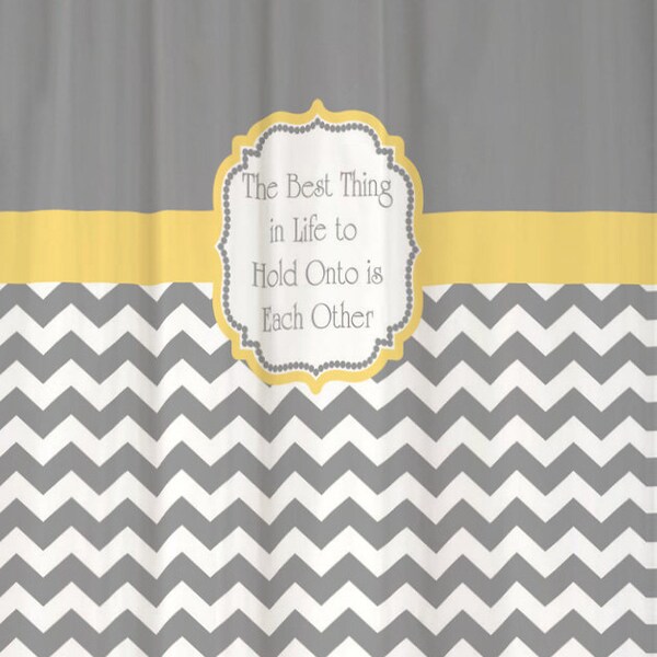 Quote Shower Curtain Etsy