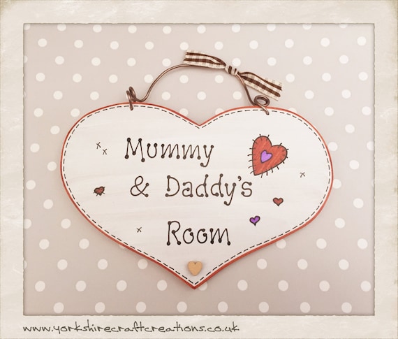 mummy and daddy plaques