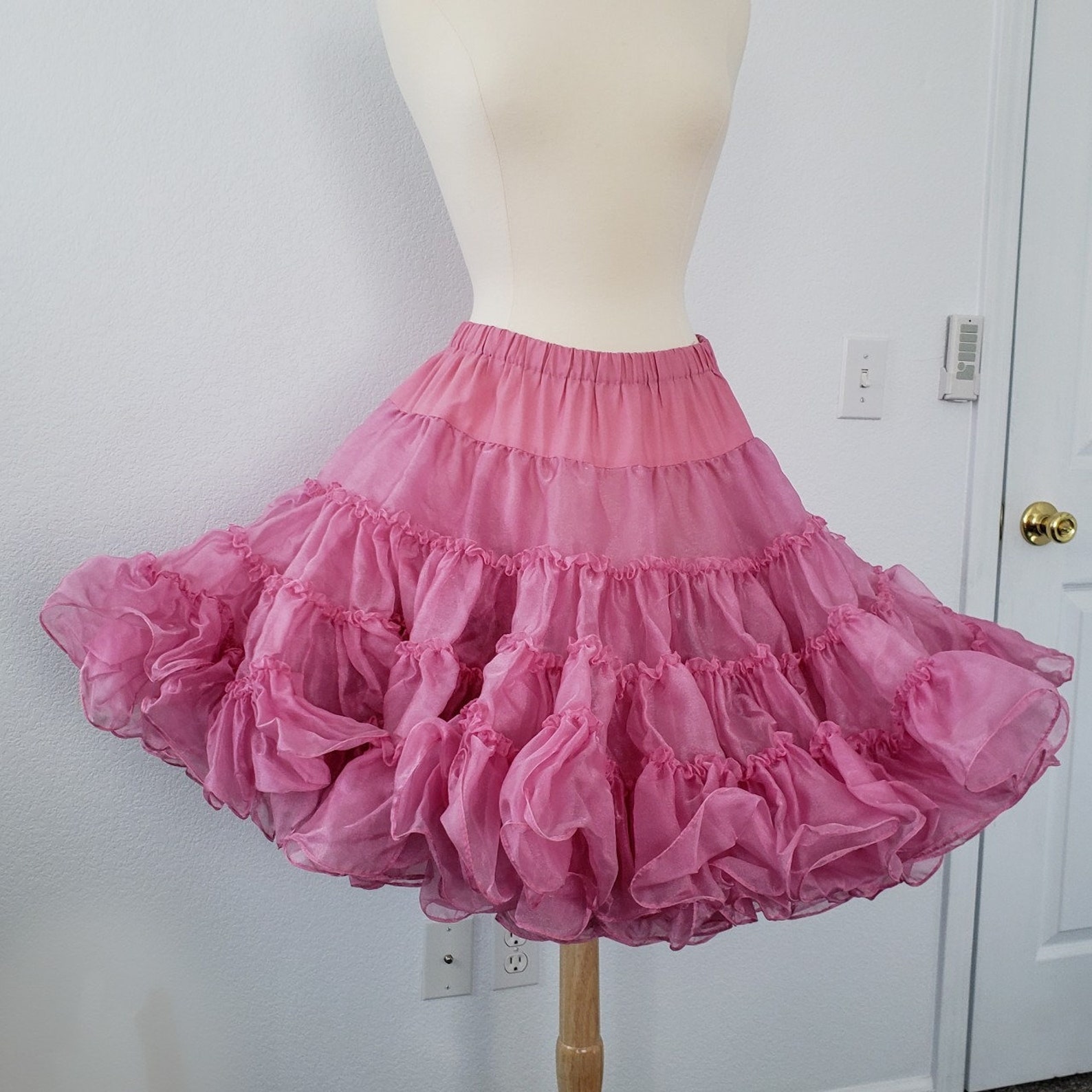 Dusty Rose S/M Square Dancing SUPER Poofy Crinoline Skirt Pink | Etsy