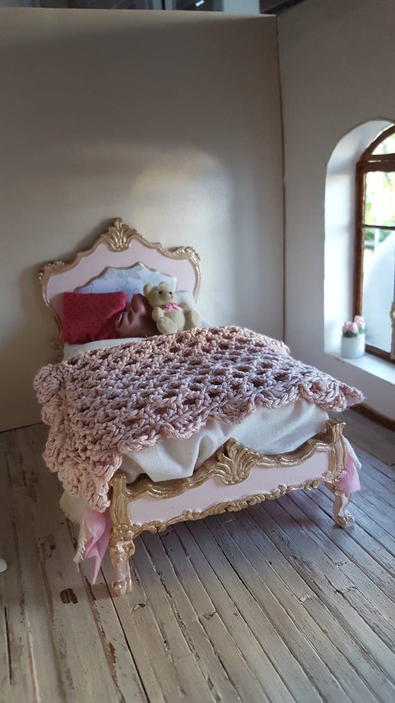The Marie Antoinette Trianon Bedroom Bedroom Furniture Set Dollhouse Bedroom Miniatures 1 12 1 Scale Ooak