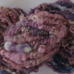 Coiled Wensleydale Purple Shades Yarn for Doll Hair