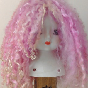 Doll Wig in Teaswater Pink Ice Locks