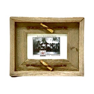 Barn Wood Rustic Picture Frame Rifle Shell and Wire. Choose your size frame.