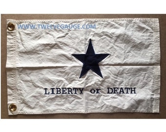 16" x 24" Tea Stained Antiqued Li berty Flag unframed