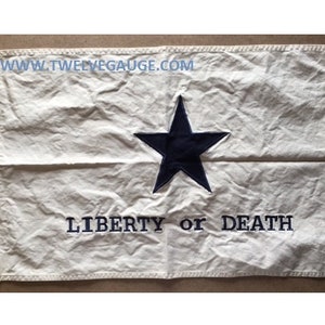 3’ X 5’ Tea Stained Antiqued Liberty or Death Flag