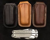 Nays Custom leather open top sheath for the Leatherman Charge