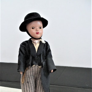 Vintage Storybook Groom Doll Hard Plastic